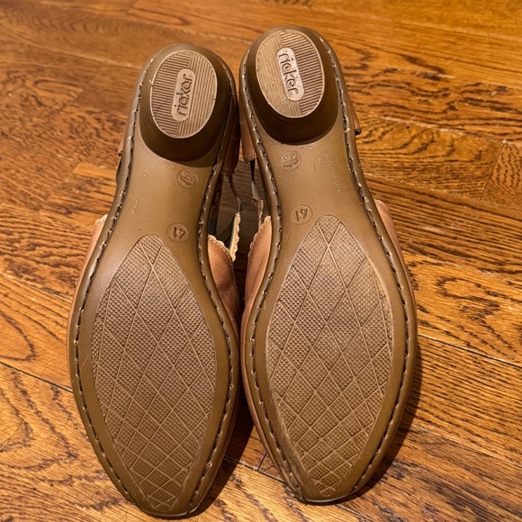 Women's Rieker Slip-On Shoe Tan Leather Size 41 - Picture 5 of 6